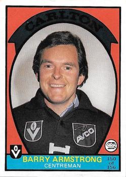 1978 Scanlens VFL #150 Barry Armstrong Front